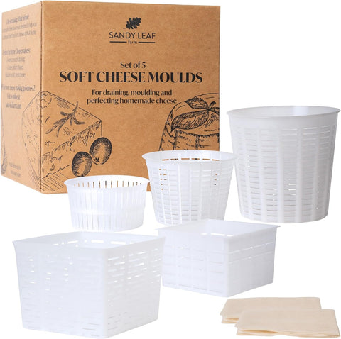 Cheese Mould Kit - Reusable Moulds for Making Your Own Cheese
