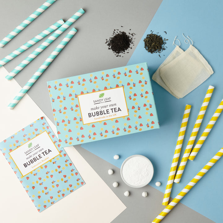 Bubble Tea Kit - Black and Green Tea with Fruit Syrups