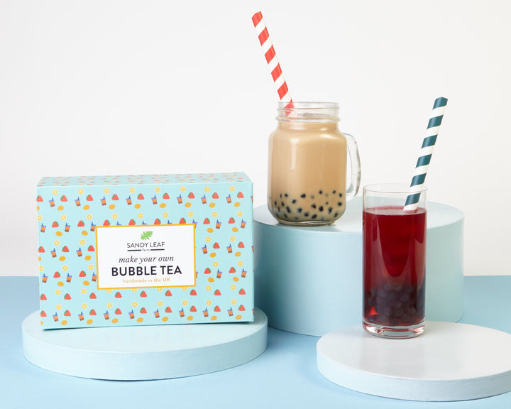 Bubble Tea Kit - Black and Green Tea with Fruit Syrups